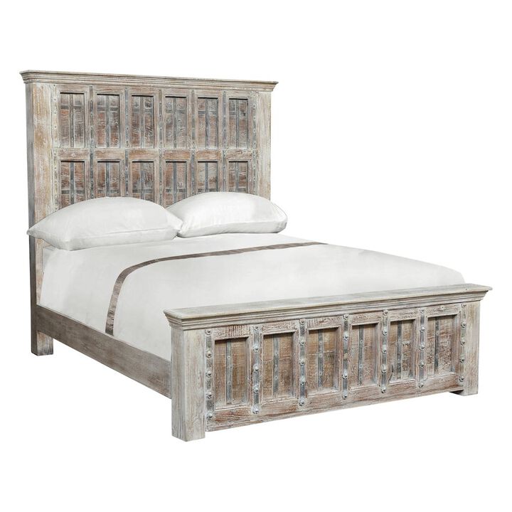 Taran Designs Callan Solid Wood King Panel Bed