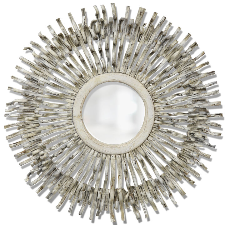 White Washed Vine Mirror