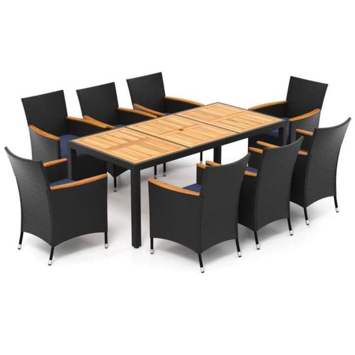 9-Piece Outdoor Dining Set with Tabletop for Garden & Patio Dining