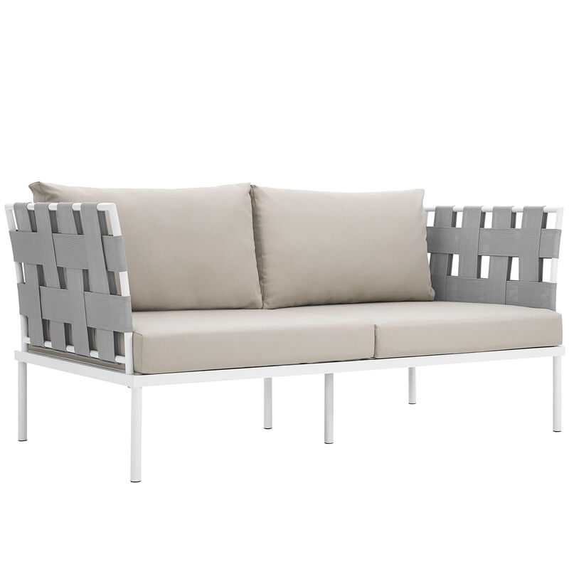 Modway - Harmony Outdoor Patio Aluminum Loveseat