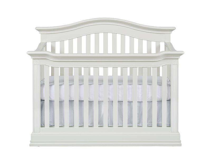 Baby Cache Montana 4-in-1 Convertible Crib Glazed White
