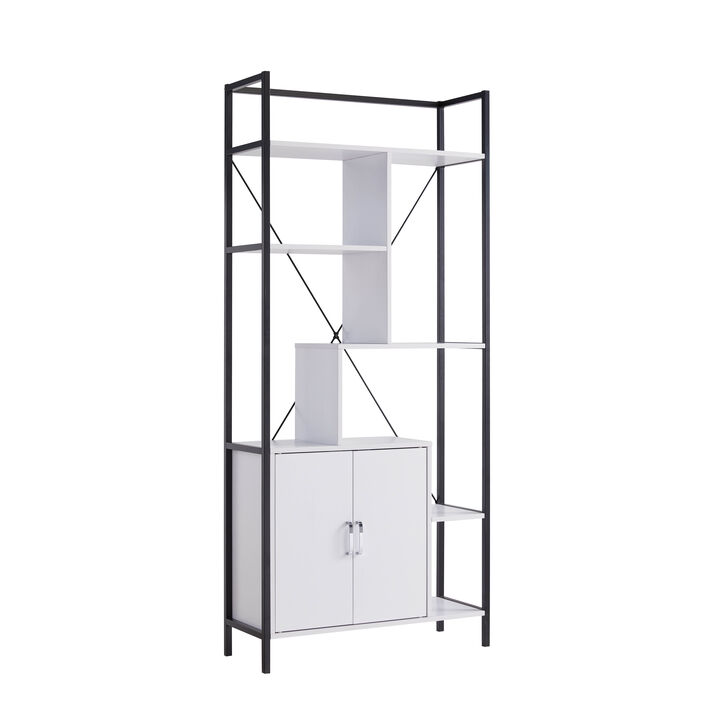 Bookcase White Black
