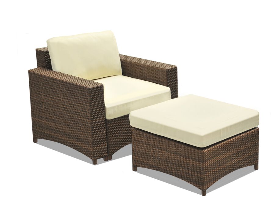 Studio Shine Collection Modular Armchair Ottoman set
