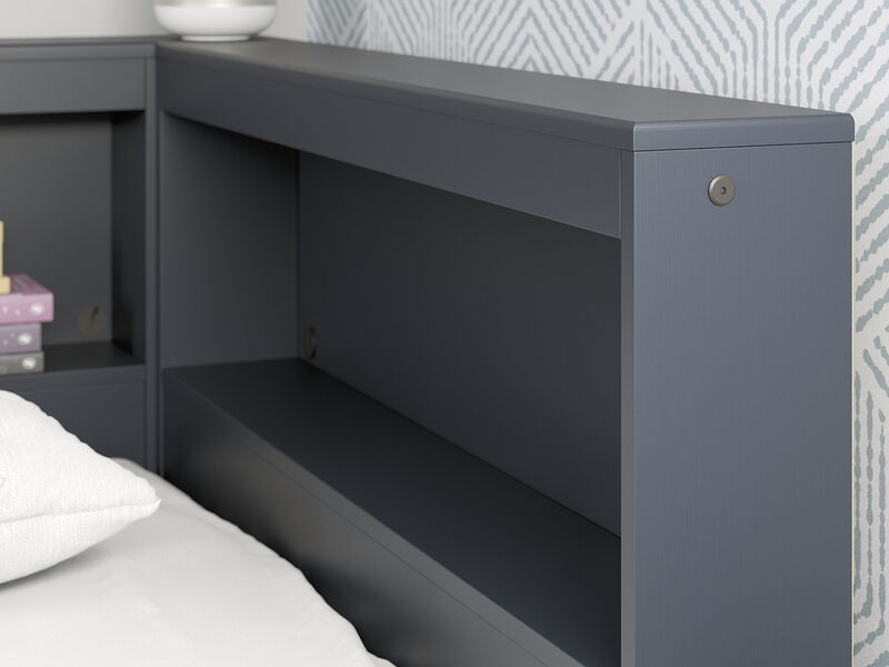 Twin Bookcase Storage Bed