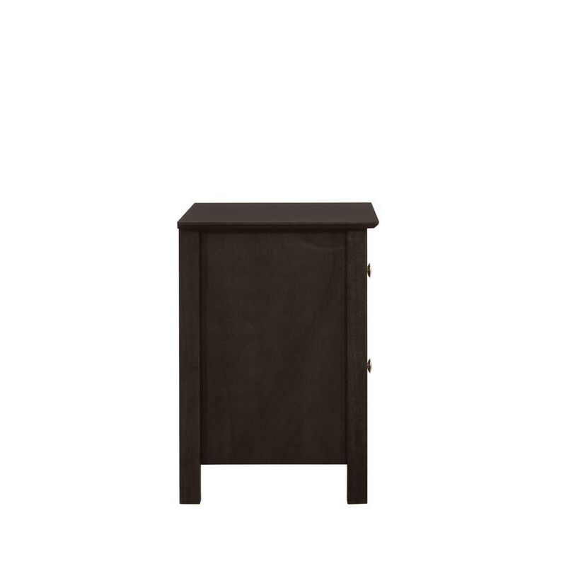 New Classic Furniture Zodiac 2 Drawer Nightstand-Merlot