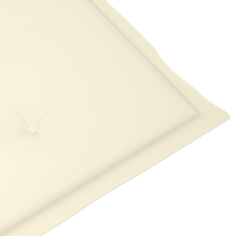 vidaXL Garden Chair Cushions 2 pcs Cream 39.4"x19.7"x1.6"