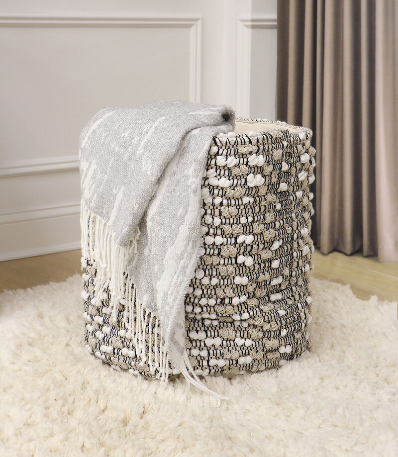 Pasargad Home Grandcanyon Cotton Basket, Beige