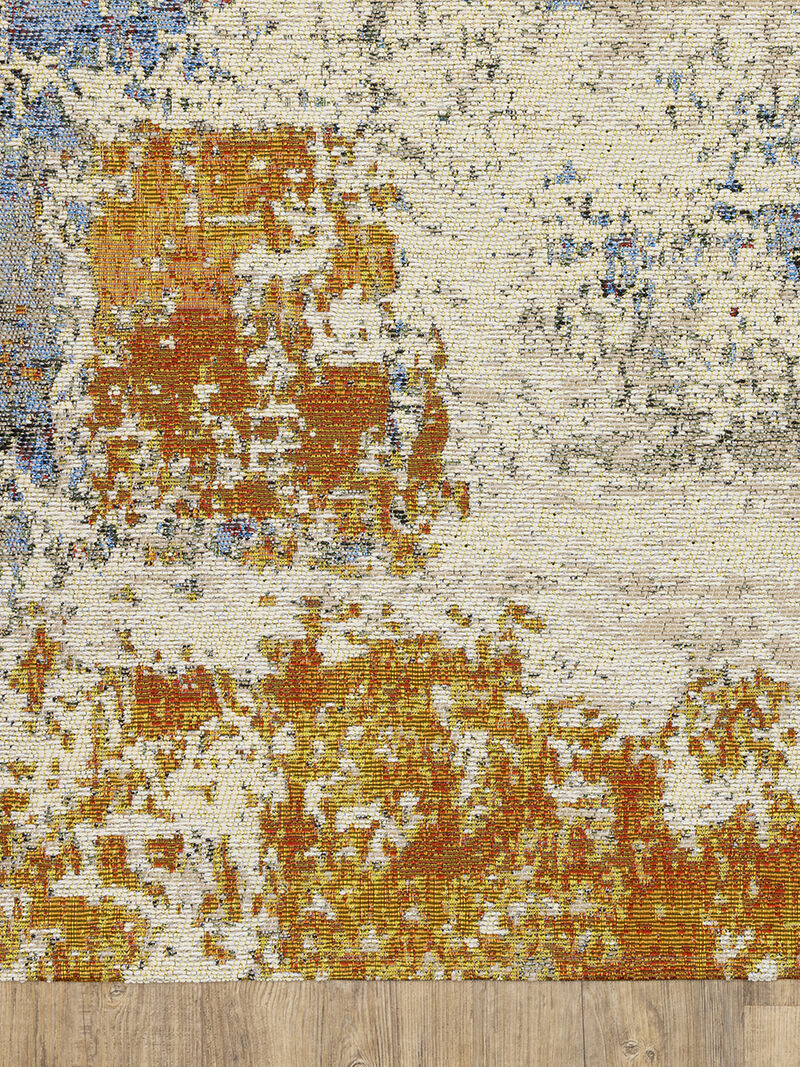 NAPLES 292X  BEIGE/ORANGE 8X10