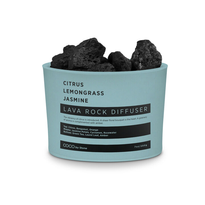 Lava Rock Diffuser - Citrus, Lemongrass, Jasmine