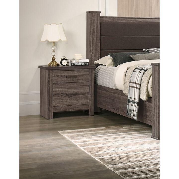 Streamdale Striking Natural Finish Wooden Nightstand