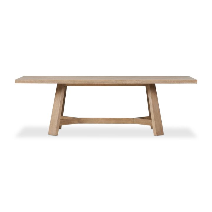 Munich 96" Warm Natural Oak Dining Table