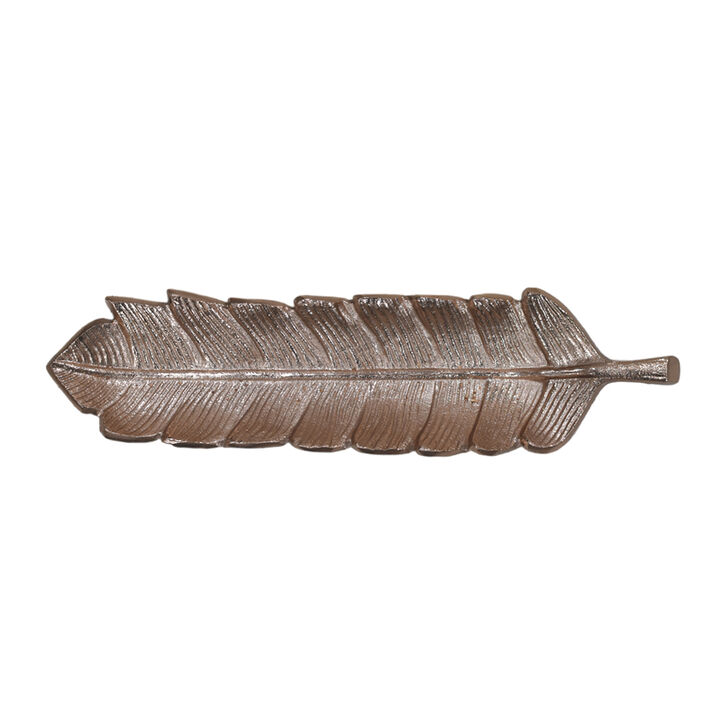 Handmade Decorative Gold Color Coated 15.78 x 3.74 x 1.18 Inches Aluminium Tray 033AB BBH Home's