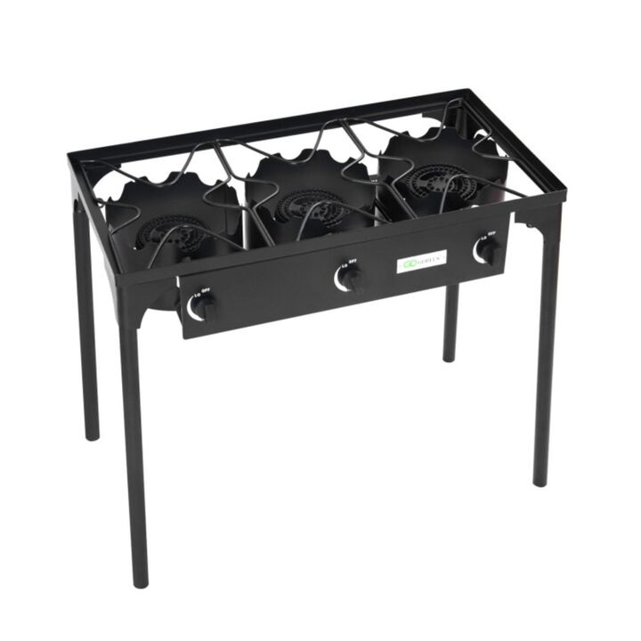 Hivvago 225 000-BTU Portable Propane 3 Burner Gas Cooker