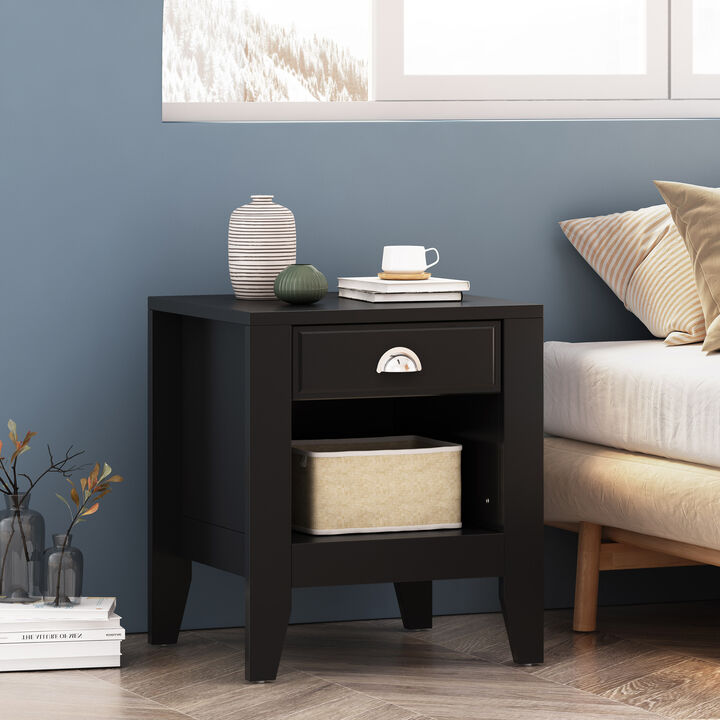 Merax Elegant Night Stand Side Table with 1 Drawer