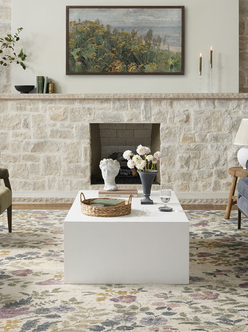 Provence PRO01 Ivory 3'7" x 5'7" Rug