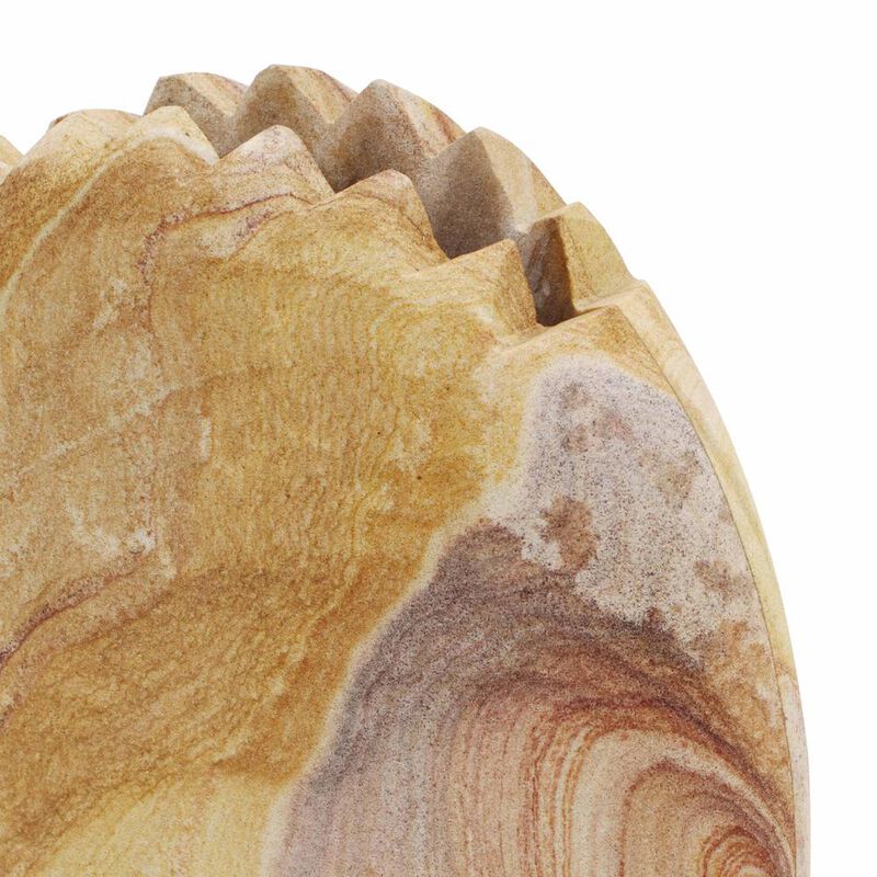 Belen Kox Sandstone Shell Stone Vase, Belen Kox