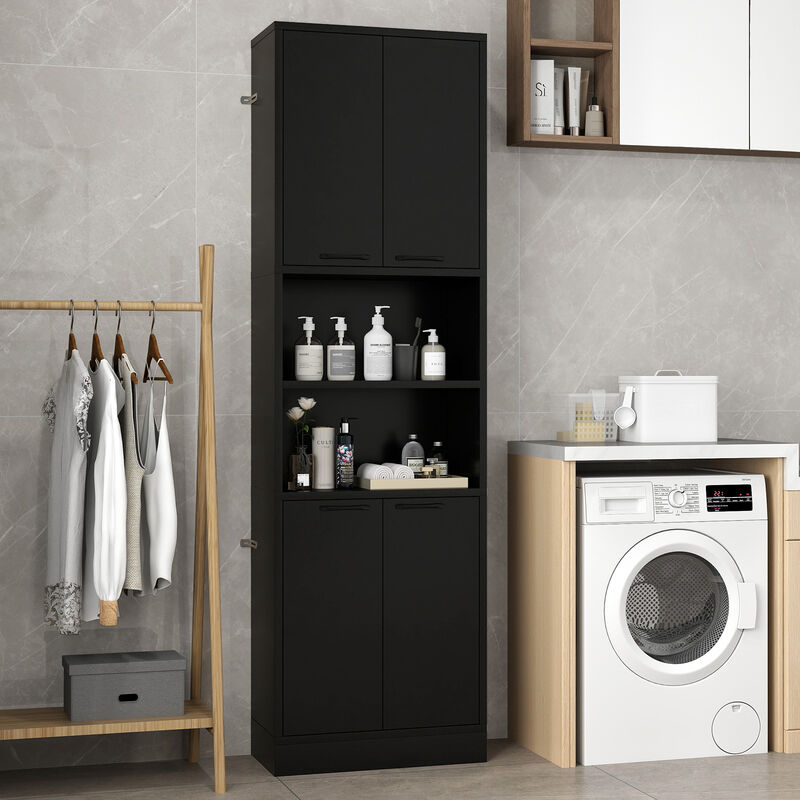Tall Kitchen Pantry Cabinet with Doors & Shelves – Freestanding Storage Cupboard for Kitchen