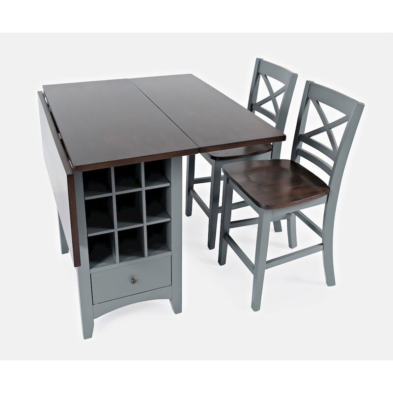 Jofran Storage Counter Drop Leaf Dining Table