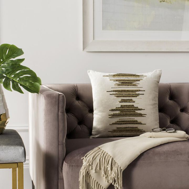 Belen Kox Metallic Harmony Throw Pillow, Belen Kox