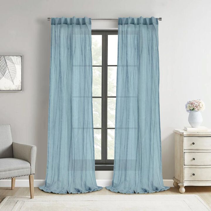 Habitat Paloma Sheer Dual Header Stylish and Functional Curtain Panel