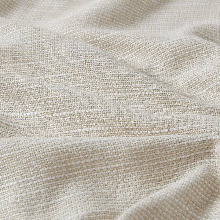 Gracie Mills Seraphine Faux Linen Rod Pocket and Back Tab Curtain Panel with Fleece Lining - 50x84"