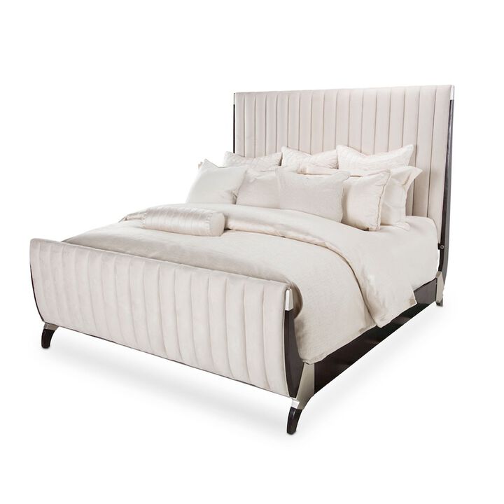 Michael Amini Paris Chic Cal. King Sleigh Bed - Espresso