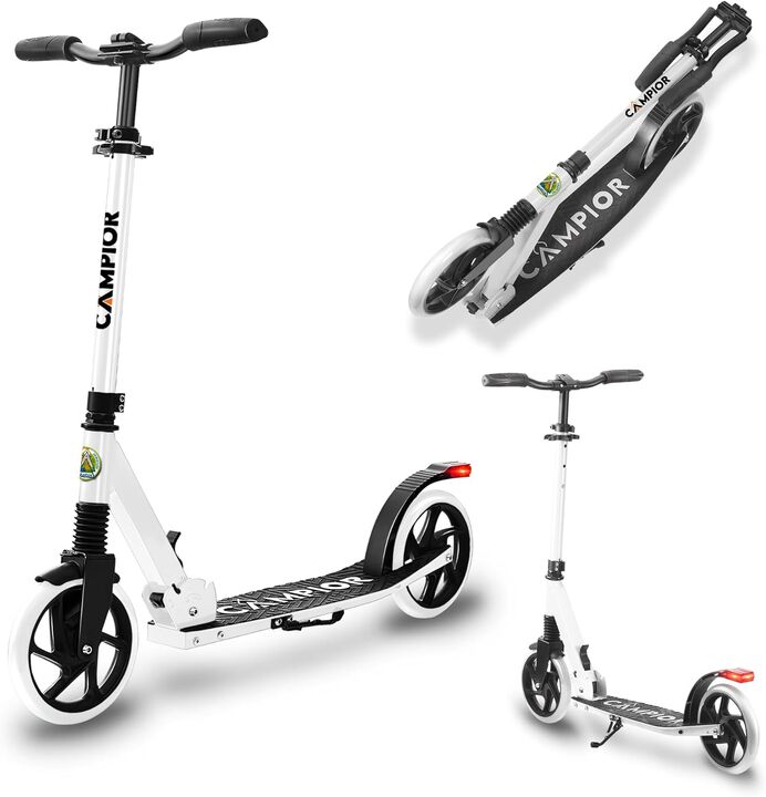 Kick Scooter for Ages 6+, for Kids, Teens, and Adults, Max Load 240 LBS, Foldable, 8-inch Big Wheels for Kids and Adults, with Kickstand, 3 Adjustable Levels, Child Safety Approved Kick Scooter for Ages 6+, for Kids, Teens, and Adults, Max Load 240 LBS, Foldable, 8-inch Big Wheels for Kids and Adults, with Kickstand, 3 Adjustable Levels, Child Safety Approved