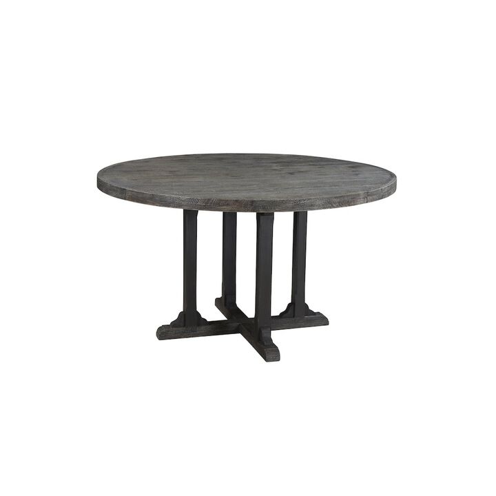 Taran Designs Reed 54 Round Solid Wood Dining Table
