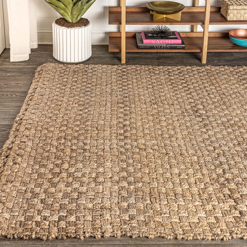 Estera Hand Woven Boucle Chunky Jute Area Rug