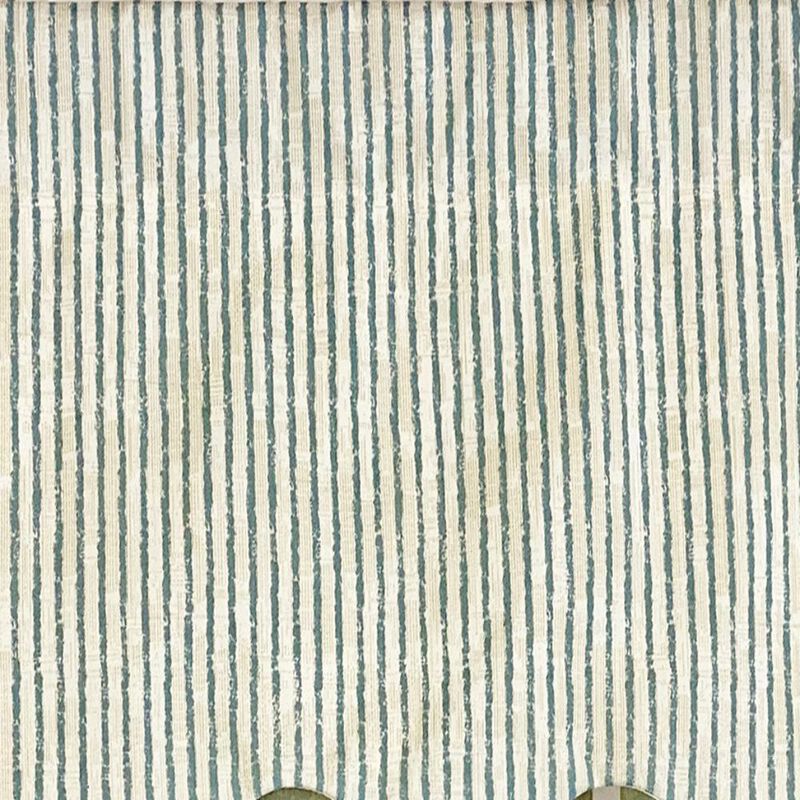 RLF Home Duval Regal Valance Ocean Blue. 3" Rod  Pocket 50"W x 17"L