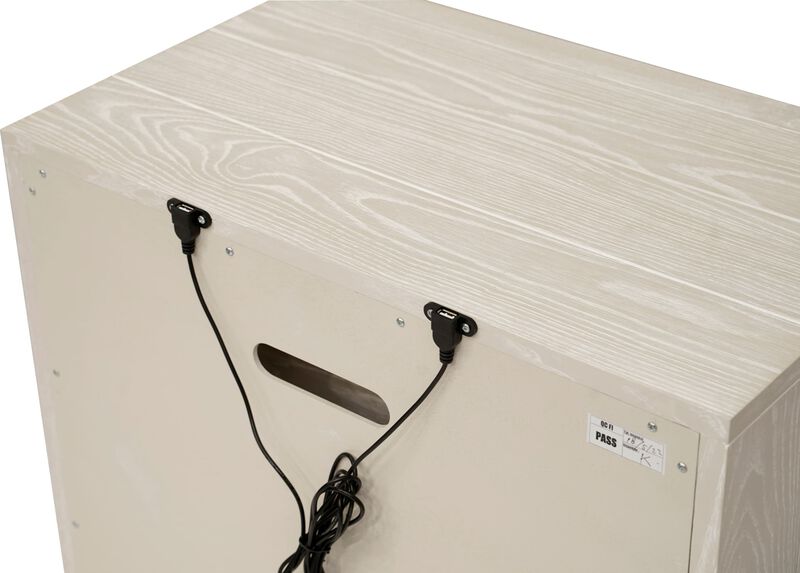 Maxime Two Drawer USB-Charging Nightstand
