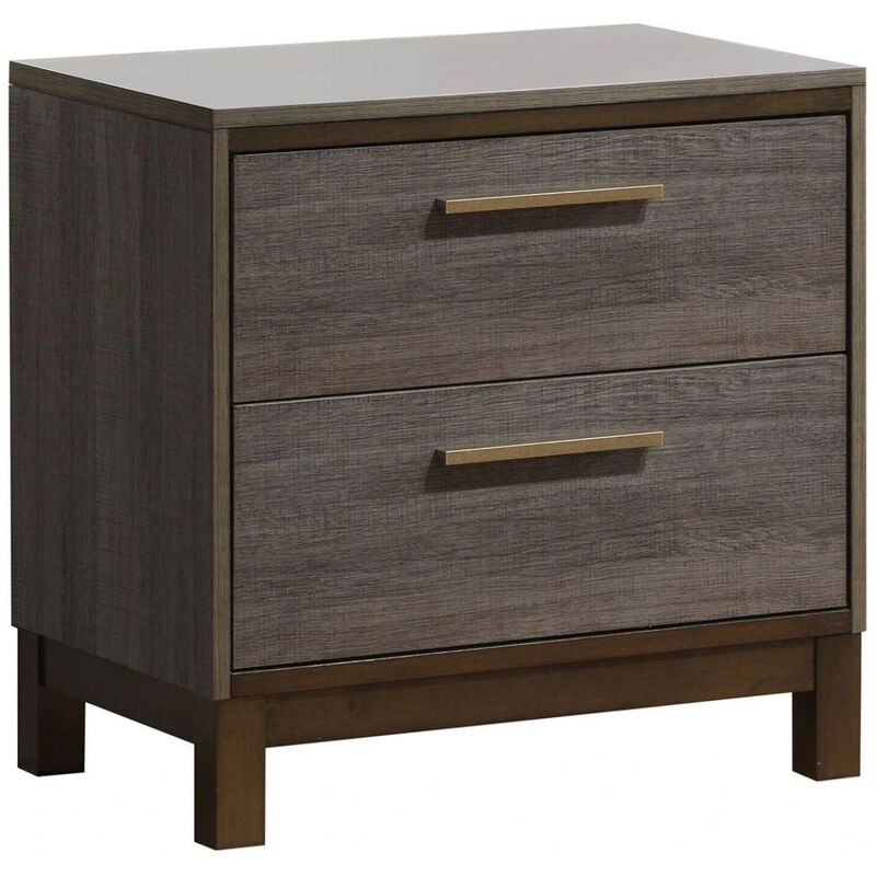 Streamdale Modern Nightstand with Two-Tone Finish
