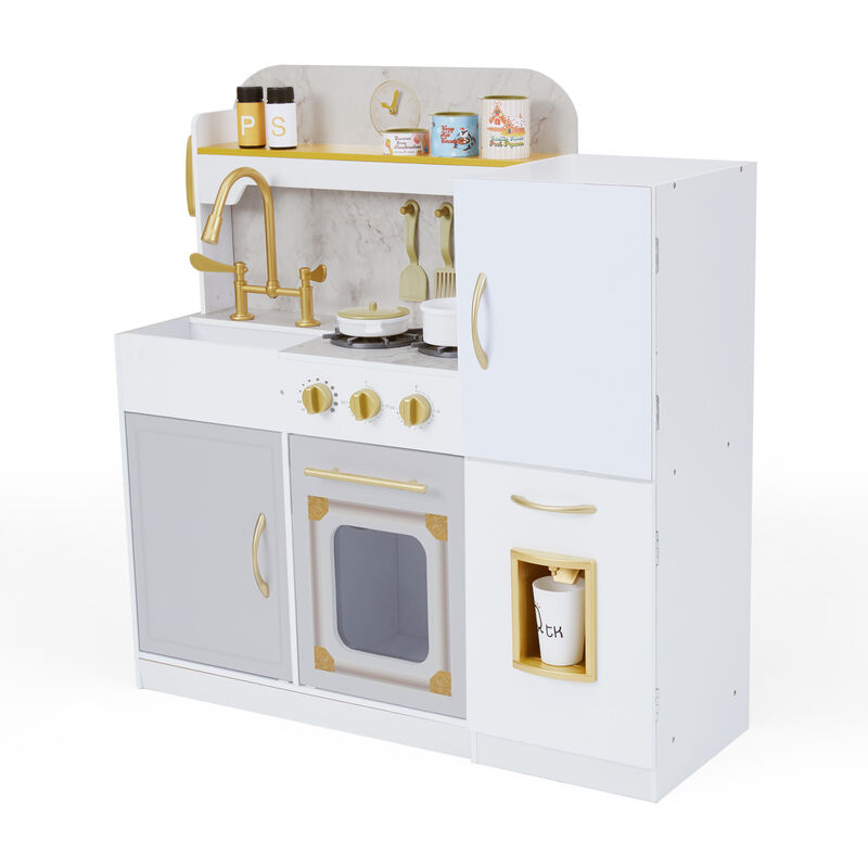 Teamson Kids - Versailles Bungalow Classic Play Kitchen - White