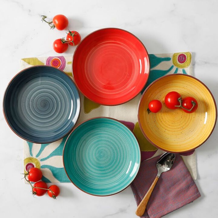 Gibson Color Speckle Bowl, Set of 4