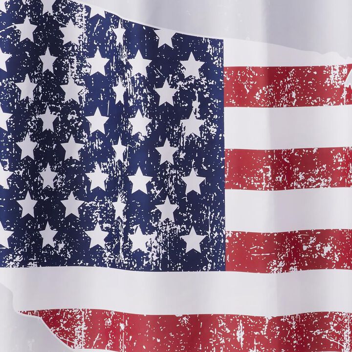 SKL Home Saturday Knight Ltd American Pride Shower Curtain - 70x72", Multi