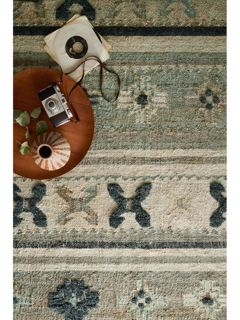 Owen OW01 Aqua/Ink 7'9" x 9'9" Rug
