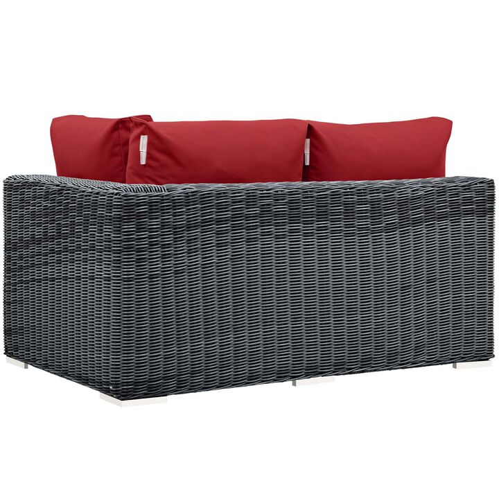 Modway - Summon Outdoor Patio Sunbrella® Right Arm Loveseat
