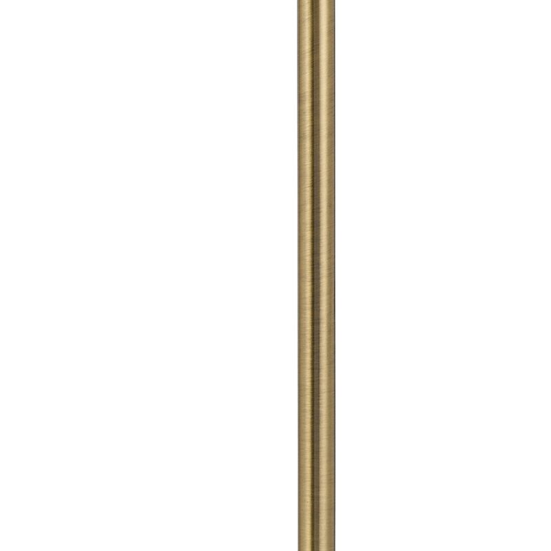 Dyna 18 Inch Integrated LED Desk Lamp, Wireless USB Port, Antique Brass-Benzara