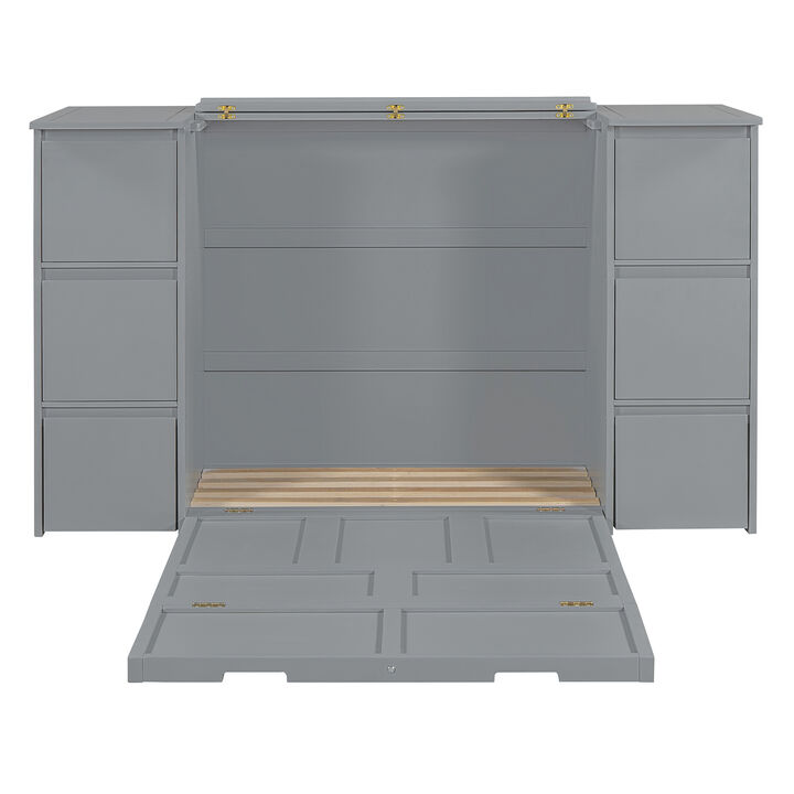 Merax Murphy Bed with Drawers