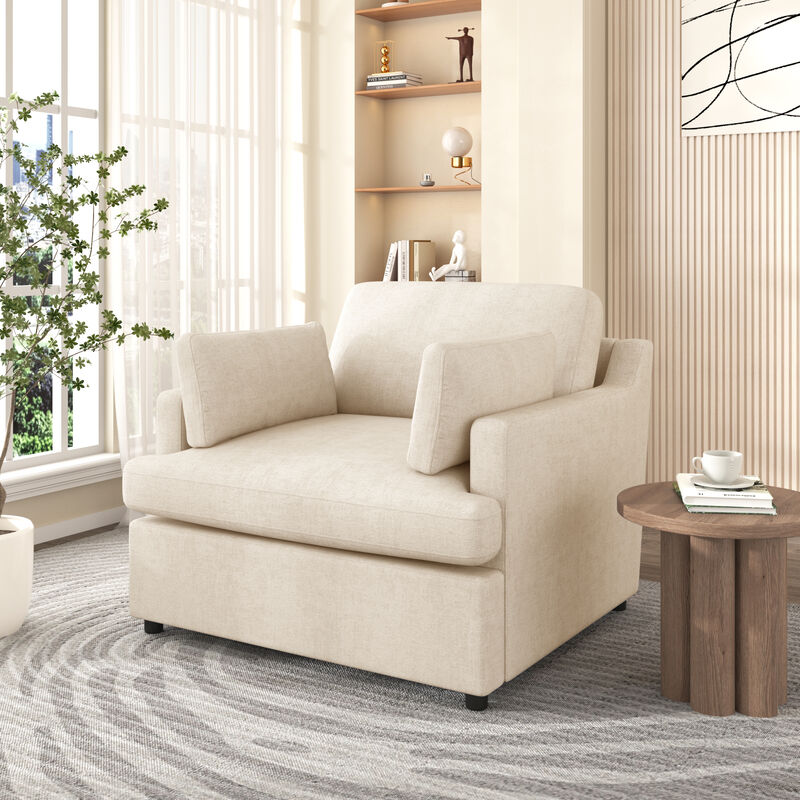 Merax Versatile Neutral Style Accent Chair Home Chair