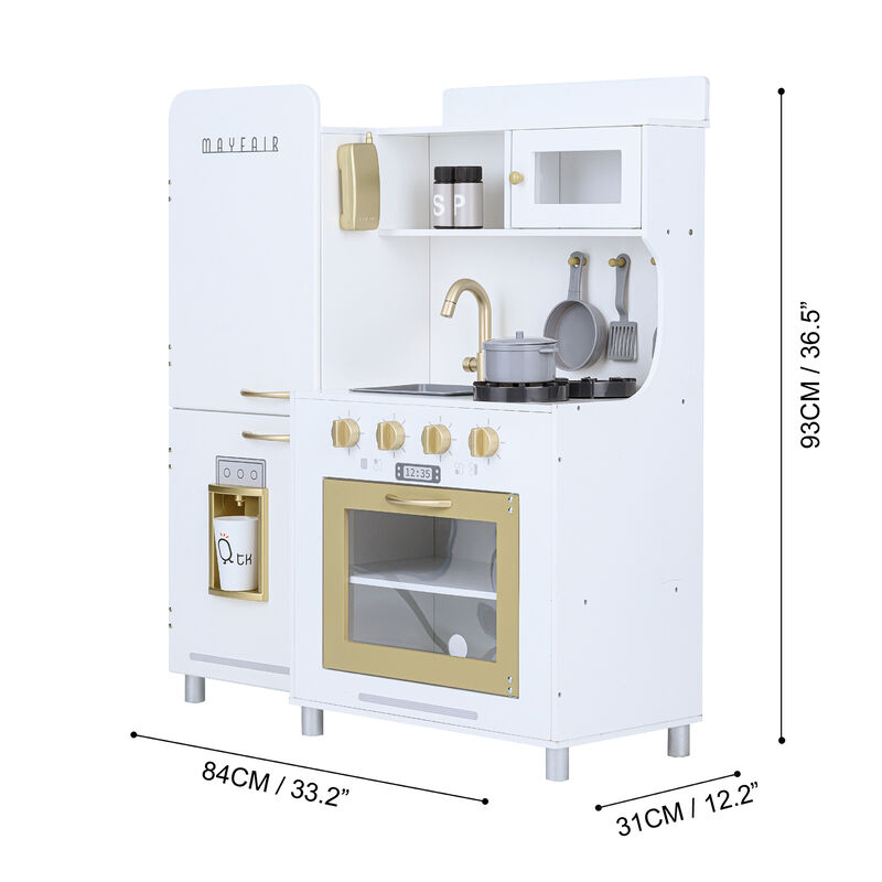 Teamson Kids - Little Chef Mayfair Retro Play Kitchen - White