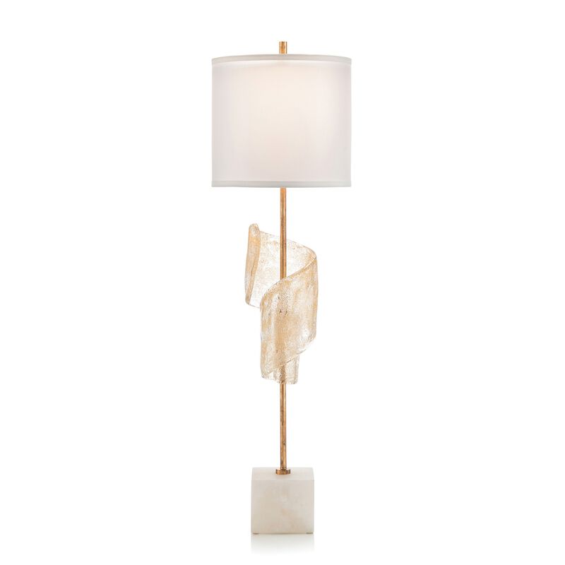 Furls With A Hint Of Gold Lamp