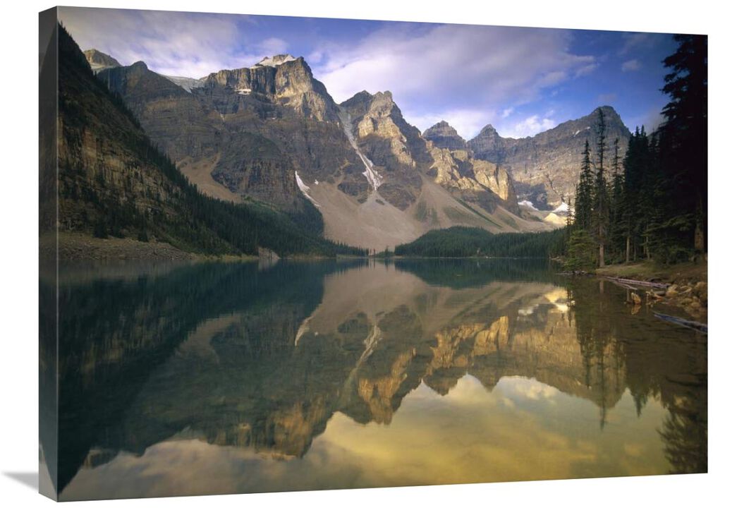 Wenkchemna peaks and moraine lake, Banff National Park, Alberta, Canada-Canvas Art-32x24