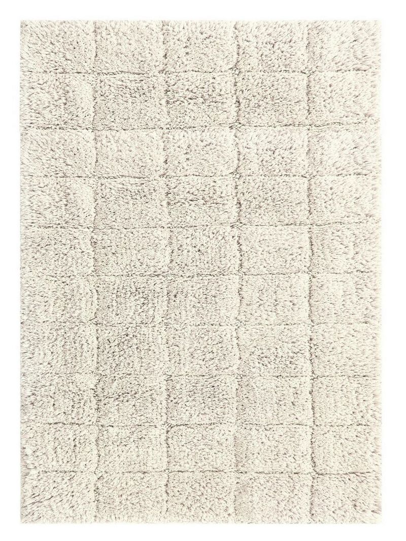 Knightsbridge Summer Tile 220 GSF Non Skid Back Bath Rug 24 x 40 - White