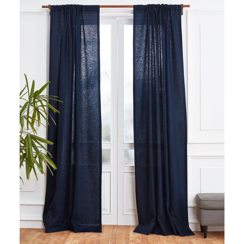 Solino Home 100% Pure Linen Curtain | Linen for Thanksgiving, Christmas