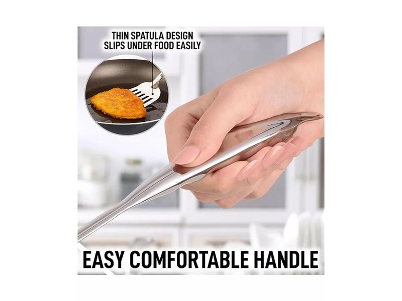 Zulay Kitchen Slotted Turner Metal Spatula