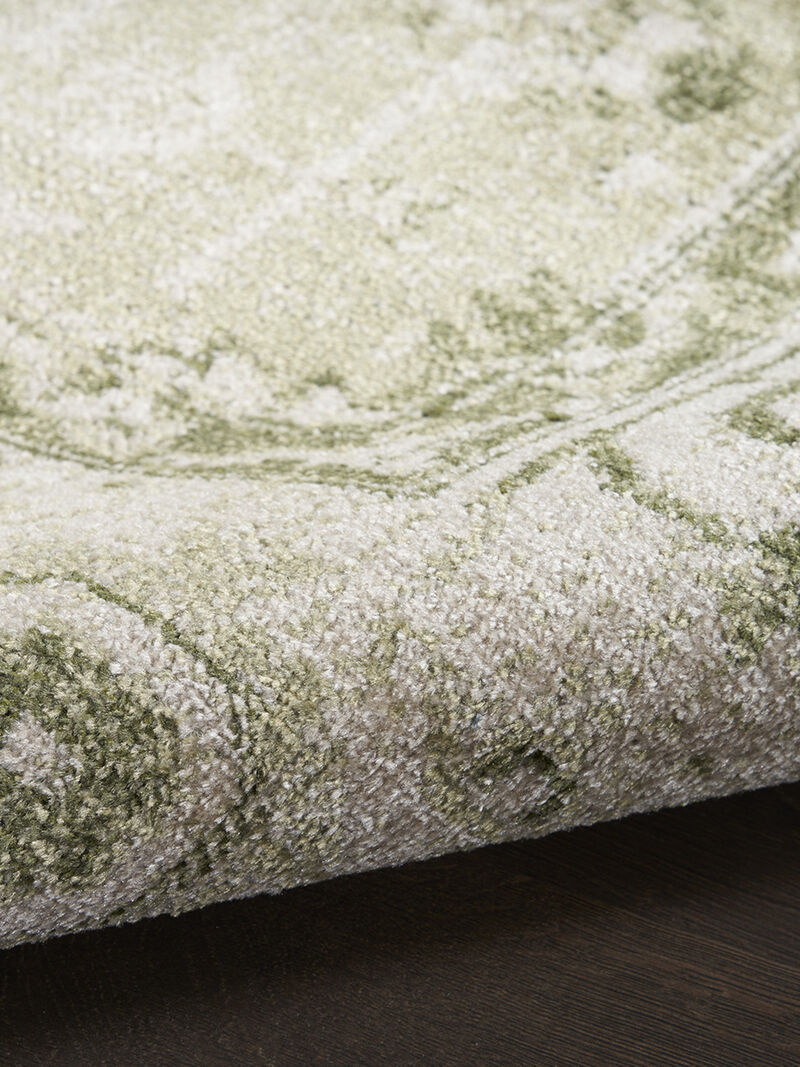 Astra Machine Washable ASW11 Ivory/Green 9' x 12' Rug
