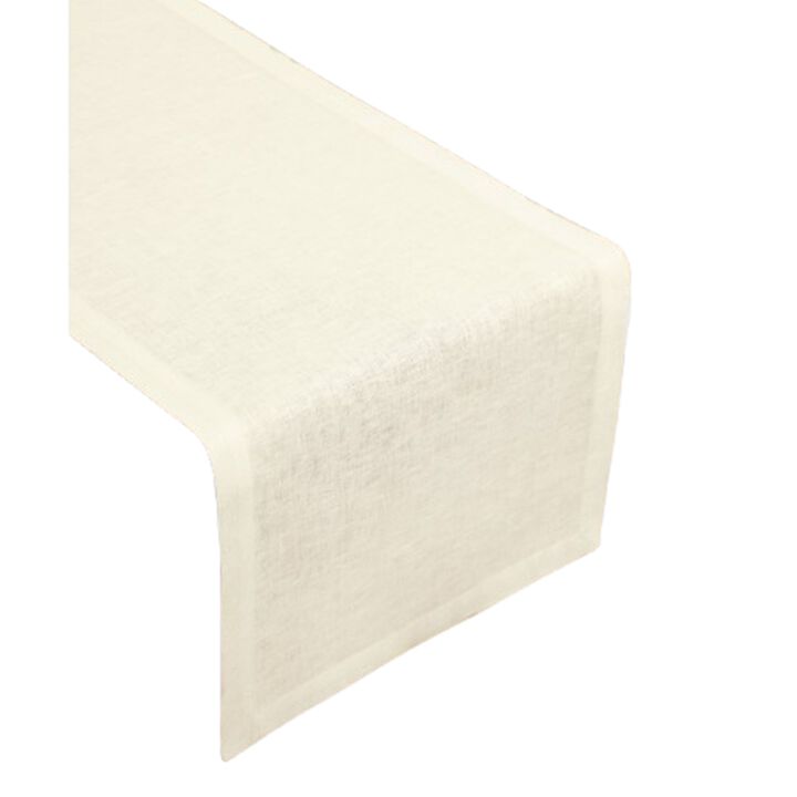 Solino Home 100% Pure Linen Table Runner | Fete for Valentine;s