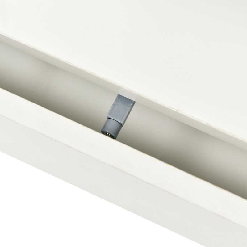 Merax Modern Center Table LED Coffee Table with Storage