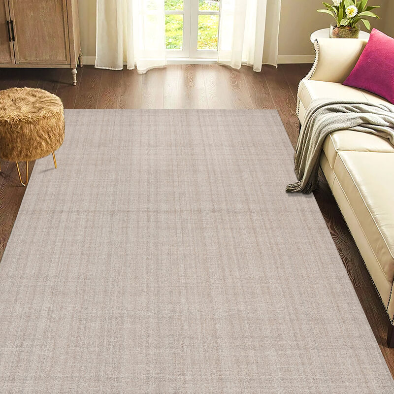 Laurel Farmhouse Plaid Hand-Tufted Blue Spruce Area Rug, 7'6" X 9'6"